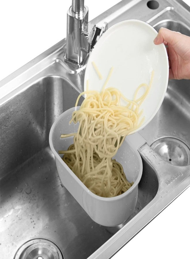 Abnaok Sink Drain Strainer Basket, Abnaok Multifunction Sink Strainer Kitchen Food Catcher for Filter Kitchen Waste and Wash Vegetables Fruits (Grey) - Image 1