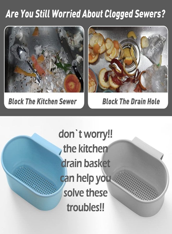 Abnaok Sink Drain Strainer Basket, Abnaok Multifunction Sink Strainer Kitchen Food Catcher for Filter Kitchen Waste and Wash Vegetables Fruits (Grey) - Image 3