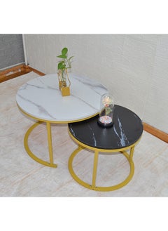 NKX 2 Round Coffee Table With Metal Frame  - Image 5