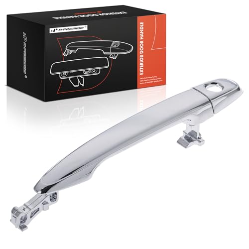 APremium Front Driver Side Exterior Door Handle with Keyhole Compatible with Toyota Camry 20072011 Tacoma 20052015 Highlander Sienna 4Runner Avalon Lexus RX400h RX350 RX330 GX470 Chrome