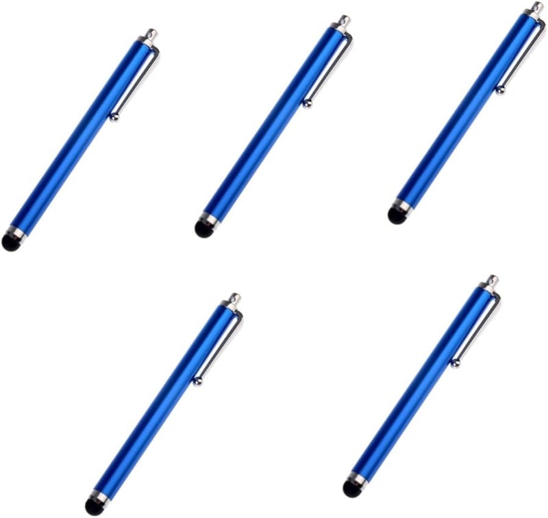 Blue Stylus Pen 5 Pack For Phone Tablet Capacitive Touch Screen Scratch Protection - Image 5