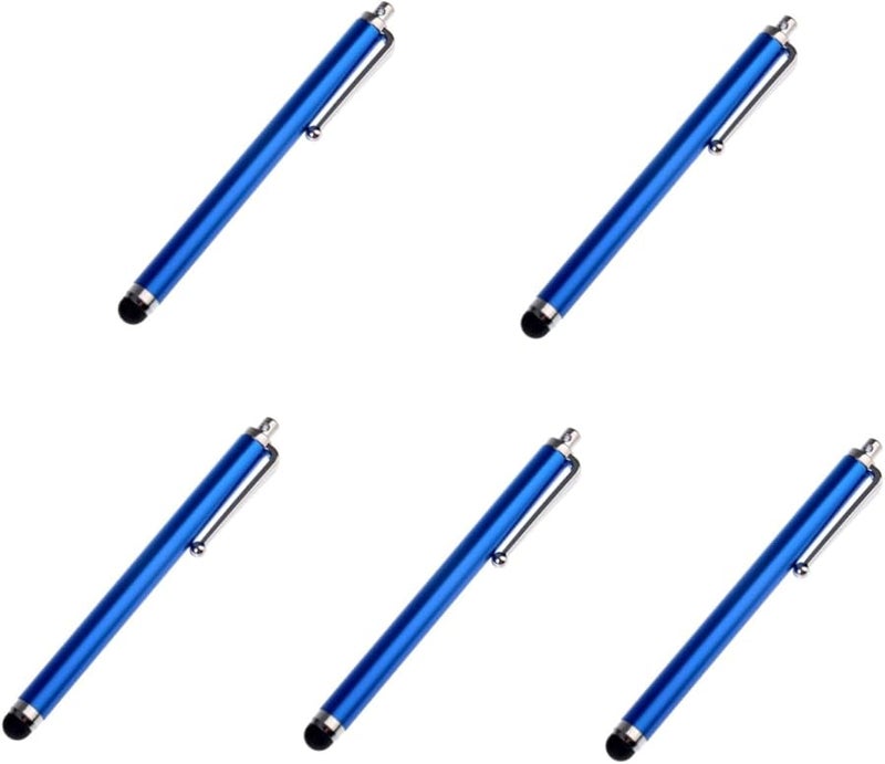 Blue Stylus Pen 5 Pack For Phone Tablet Capacitive Touch Screen Scratch Protection - Image 4