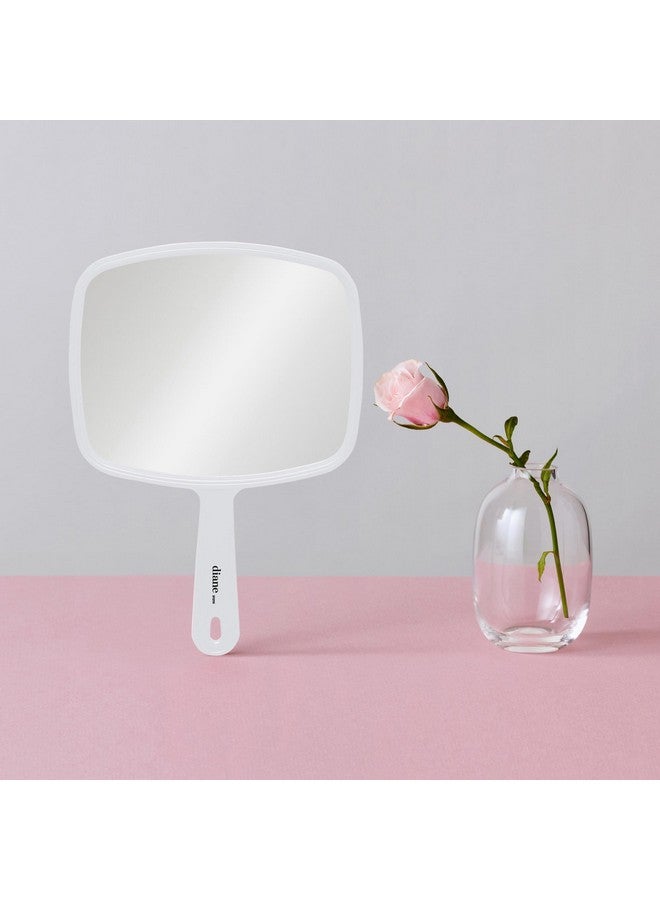 Diane Professional Quality Hand Mirrorhand Held Mirror With Handle Single Sided Vanity Makeup Mirror For Women Men Salon Barber Shaving And Travel Medium 7.5 X 10.75 In Assorted Colors  - Image 3