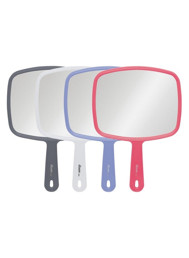 Diane Professional Quality Hand Mirrorhand Held Mirror With Handle Single Sided Vanity Makeup Mirror For Women Men Salon Barber Shaving And Travel Medium 7.5 X 10.75 In Assorted Colors  - Image 1