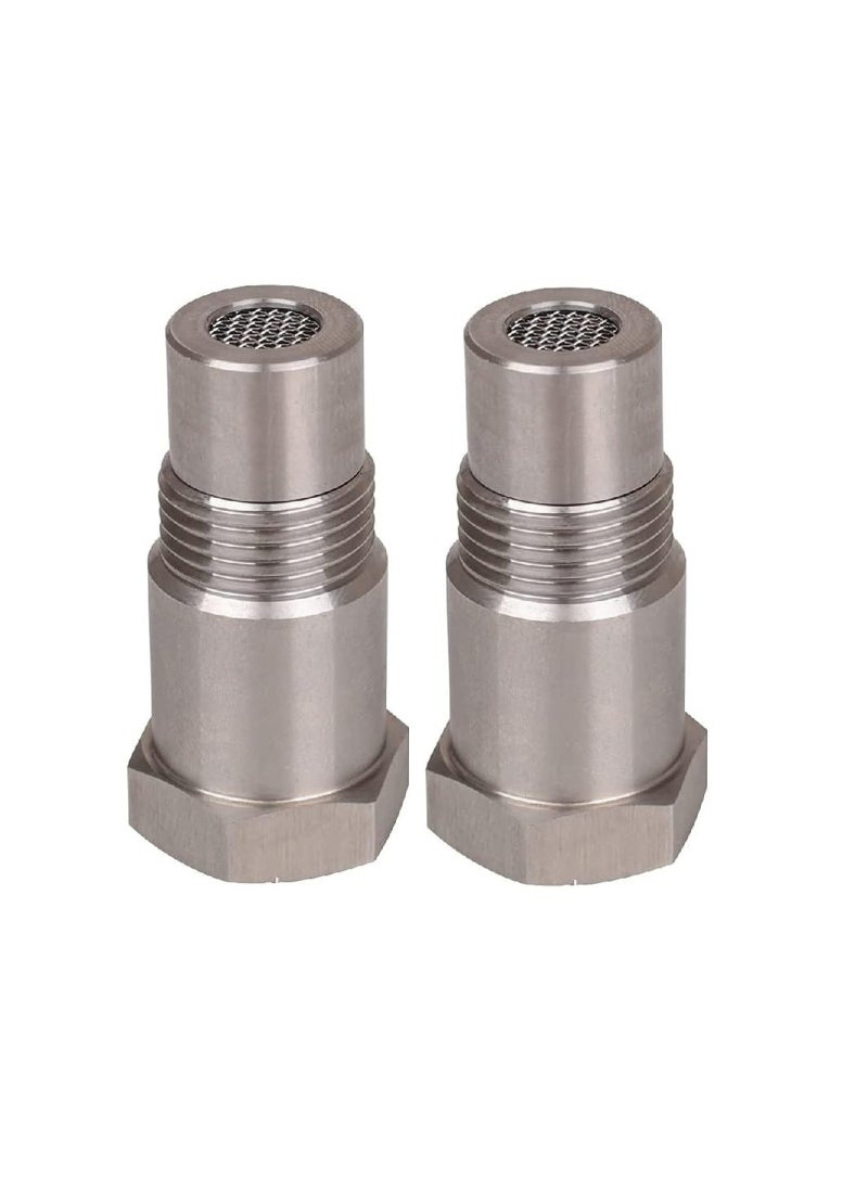 رات سو 2PCS موصل حماية مستشعرات الأكسجين للسيارات M18 x 1.5 من الفولاذ المقاوم للصدأ مع محول مزيل الضوء المحرك وفلتر  - Image 1