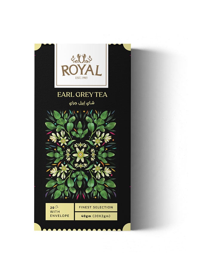 سعر ومواصفات Royal Herbs Black Tea Early Grey Pack of 20 (Z94D03B13B36A79456399Z) على Noon EG
