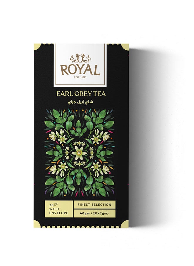 Royal Herbs - Black Tea Early Grey Pack of 20 - Image 1