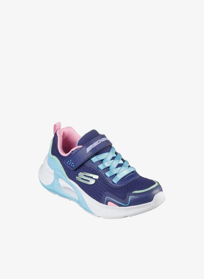 سكيتشرز أحذية رياضية بناتي تيد تيك بشريط لاصق