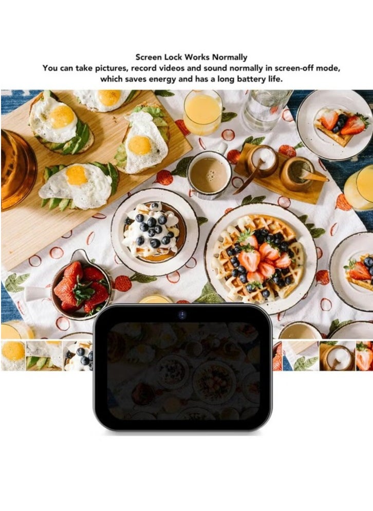 Generic D6 4K 64MP Digital Camera, 3 Inch HD Touch Screen Portable Video Recording Camera With Triple Lens, Manual Focus Compact Action Camera For Vlogging, (White Camera With Card Reader Plus Iphone OTG)  - Image 3