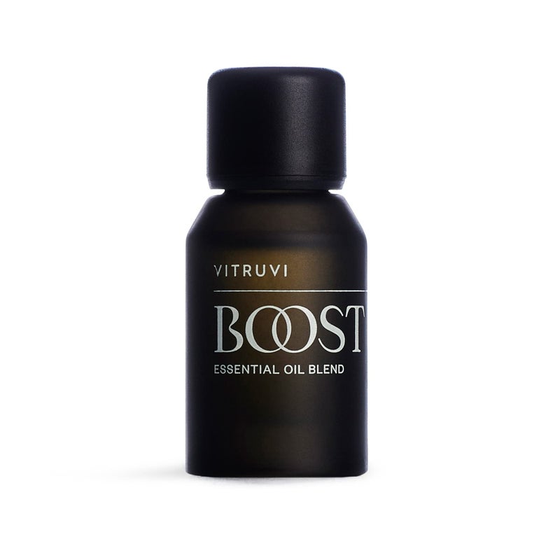 Vitruvi Boost, Fresh Essential Oil Blend, 100% Pure Juniper, Lime, Grapefruit and Bergamot oil (0.5 fl.oz) - Image 1