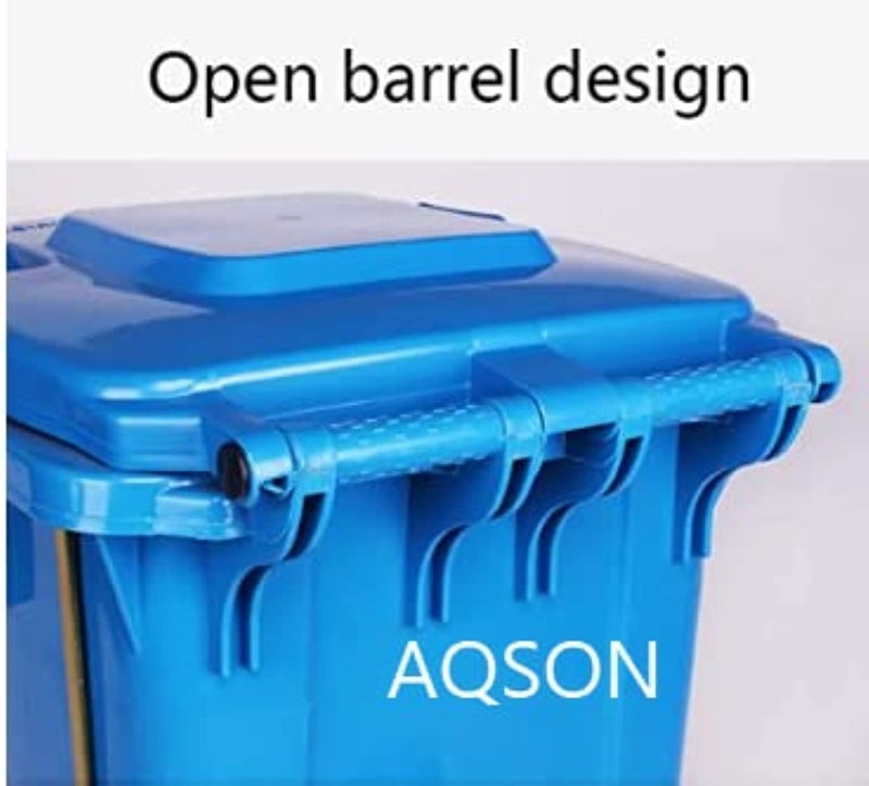 AQ AQSON AQSON 120L Wheeled Trash Can - Heavy-Duty Plastic Waste Bin for Residential and Outdoor Use - Image 4