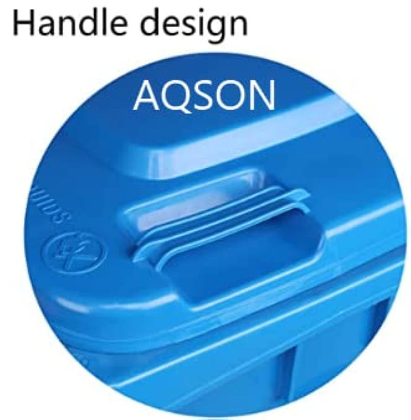 AQ AQSON AQSON 120L Wheeled Trash Can - Heavy-Duty Plastic Waste Bin for Residential and Outdoor Use - Image 2