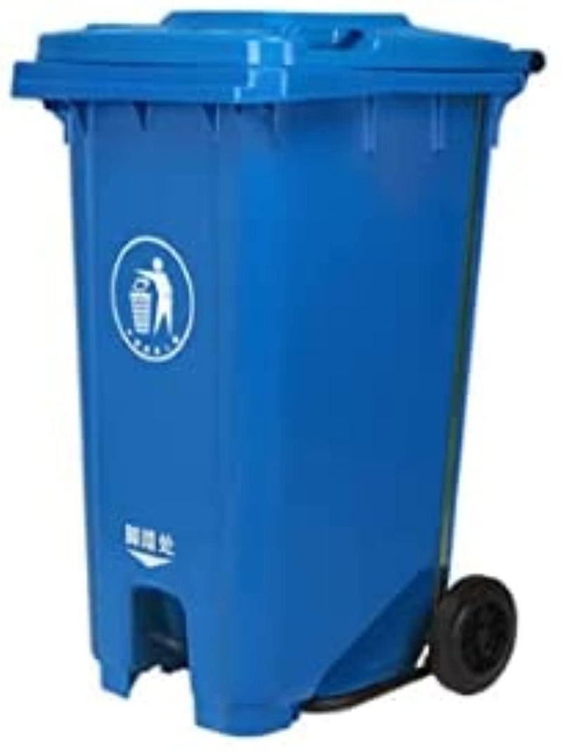 AQ AQSON AQSON 120L Wheeled Trash Can - Heavy-Duty Plastic Waste Bin for Residential and Outdoor Use - Image 1