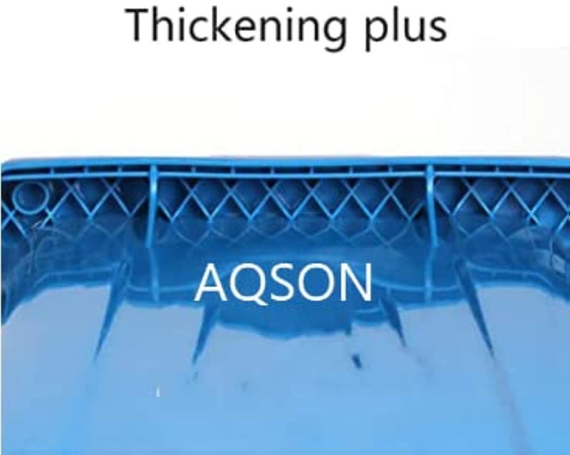 AQ AQSON AQSON 120L Wheeled Trash Can - Heavy-Duty Plastic Waste Bin for Residential and Outdoor Use - Image 3