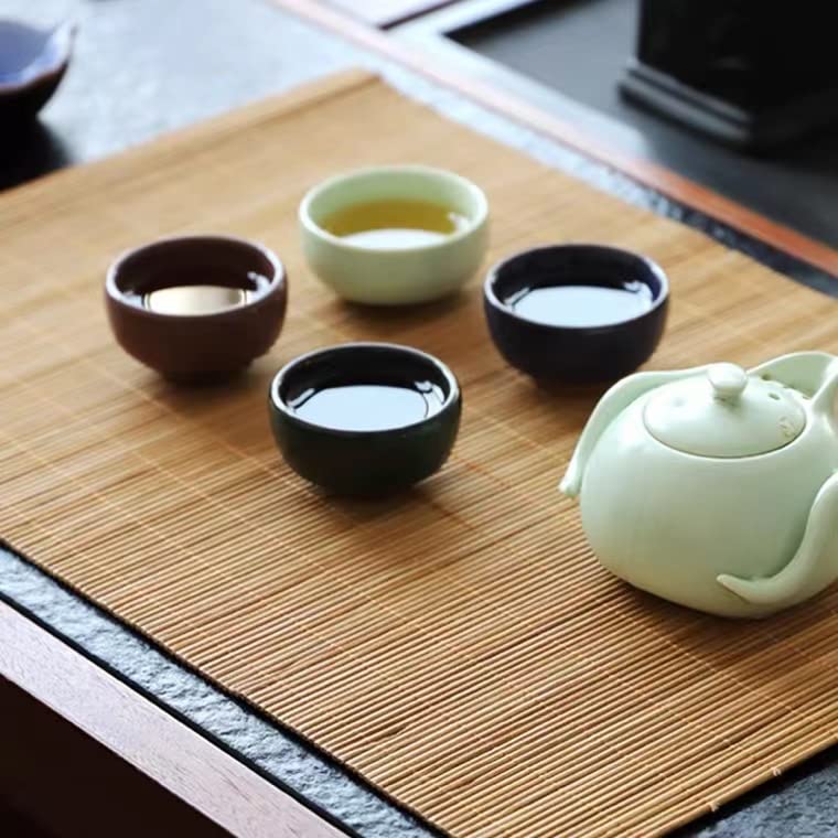 Metany Dining Table Placemat  Heat-Resistant Place Mat Stain Resistant Anti-Skid Washable Bamboo Table Mat Placemat Kitchen Table mat - Image 4