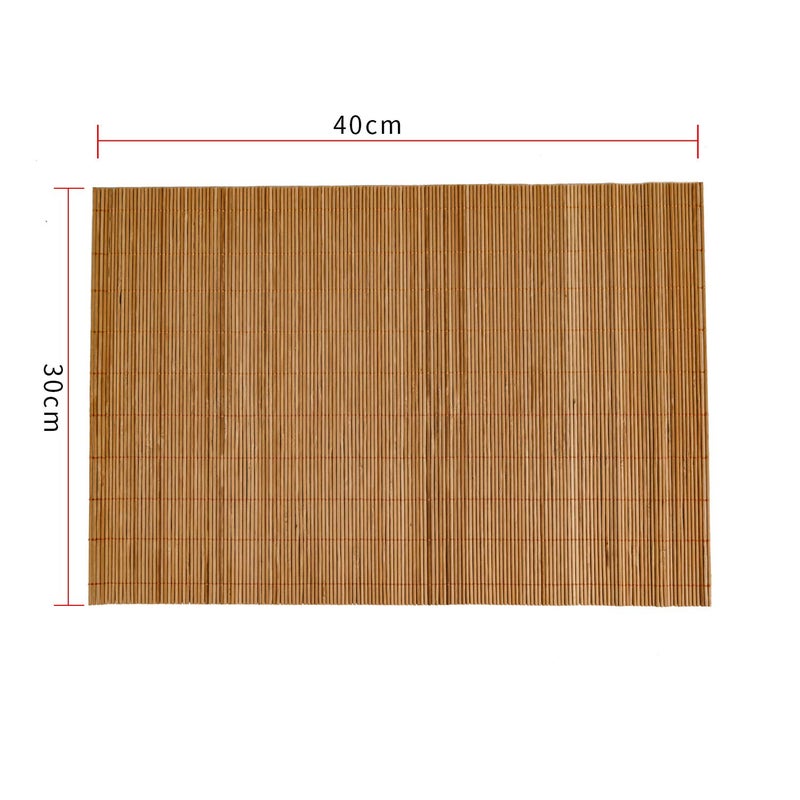 Metany Dining Table Placemat  Heat-Resistant Place Mat Stain Resistant Anti-Skid Washable Bamboo Table Mat Placemat Kitchen Table mat - Image 3