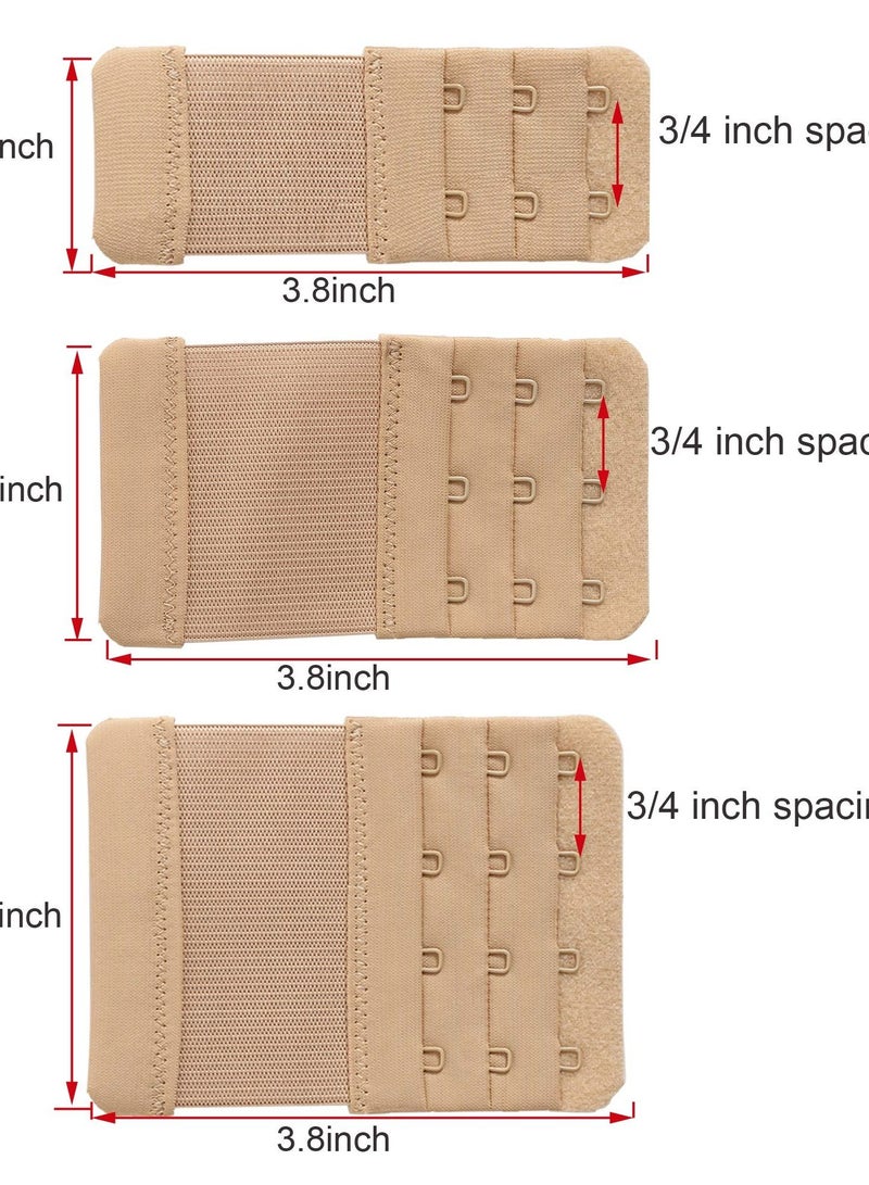 9-Piece Flexible Bra Extender Strap 2 3 4 Hooks Adjustable - Image 2
