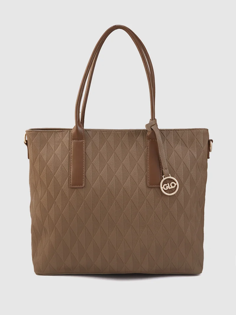globus Globus Women Brown Textured Casual Tote Bag