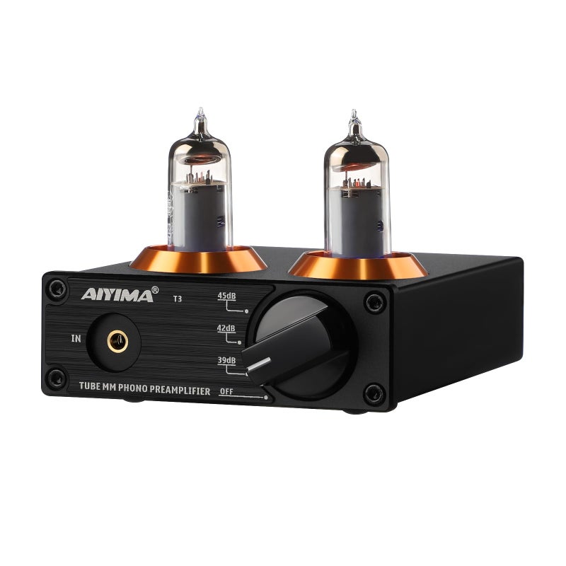 AIYIMA مضخم الصوت أنبوب AIYIMA T3 HiFi لأنظمة الفونو MM لتشغيل الأسطوانات، مضخم صوت أنبوبي مع ضبط للزيادة لتشغيل الأسطوانات - Image 1
