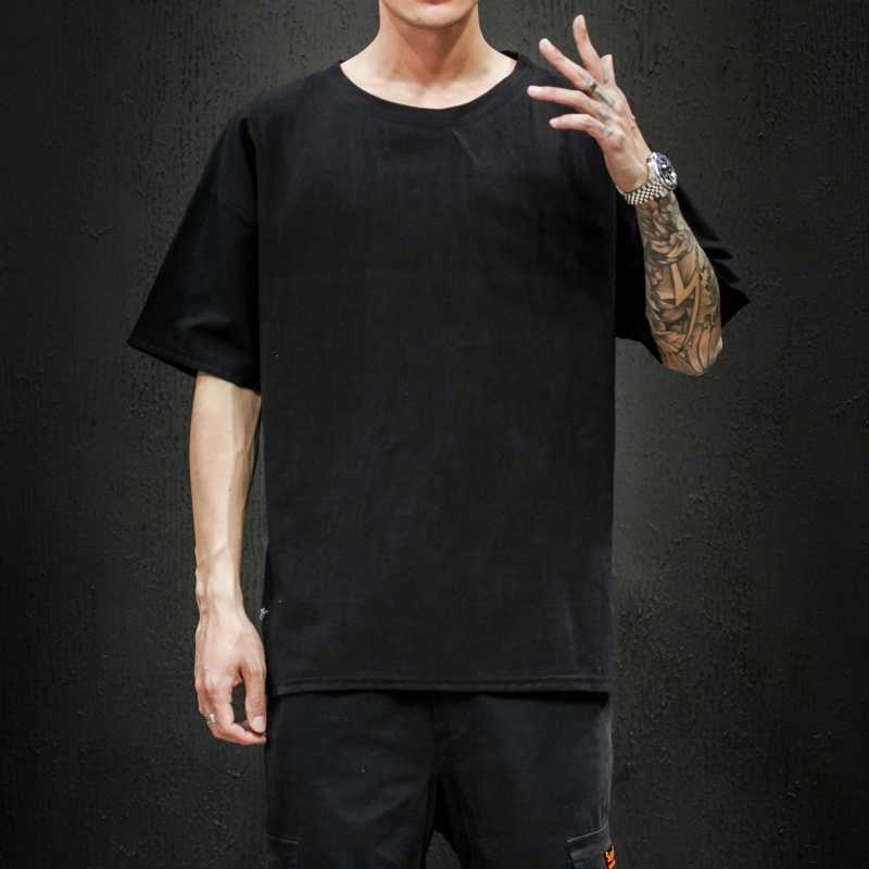 Men'S Short Sleeve T-Shirt Men'S Joker Thin Cotton And Linen Half Sleeve Jacket Tide Fat Summer Clothing A Generation Of Hair - Image 3