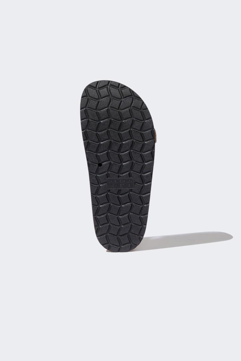 DeFacto Beige Woman Woman Flat Sole Faux Leather Slippers Casual - Image 4