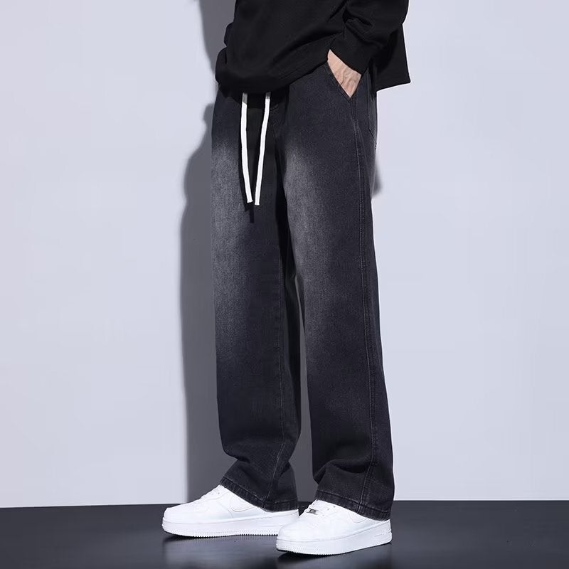 Unisex Classic Denim Jeans Loose Fit Daily Outdoor Wear - Image 2
