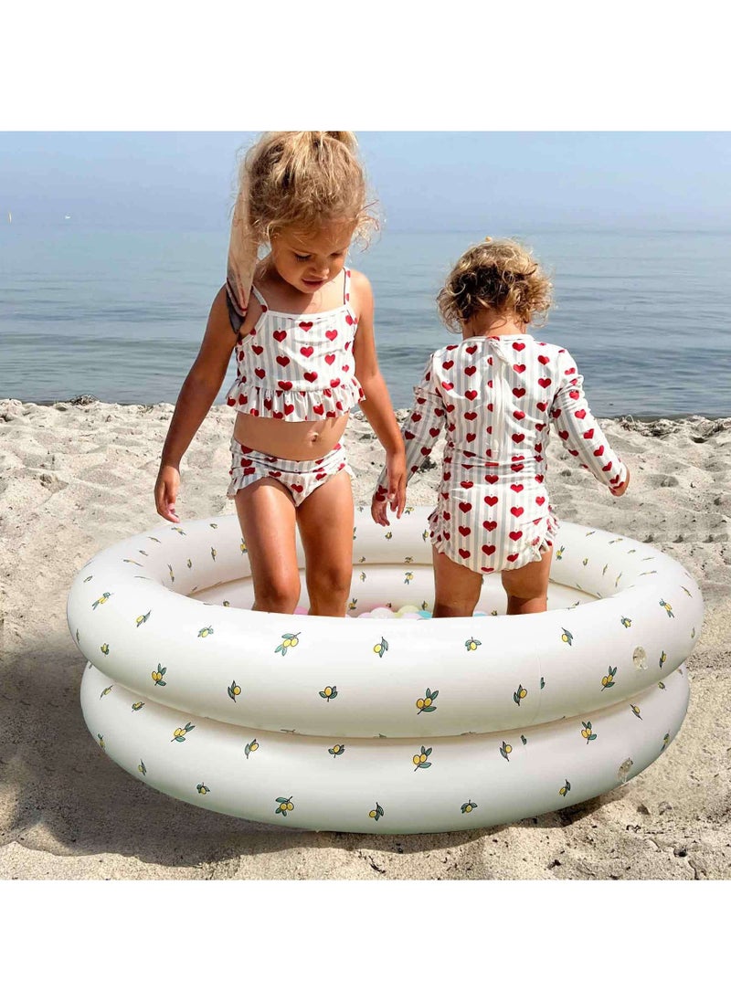 Inflatable Kiddie Pool, Round Bath Pool Pool Inflatable Swimming Pool, Small Inflatable Swimming Pool For Outdoor Garden Supplies, 90cm Portable Family Garden Summer Water Swimming Pools - Image 5