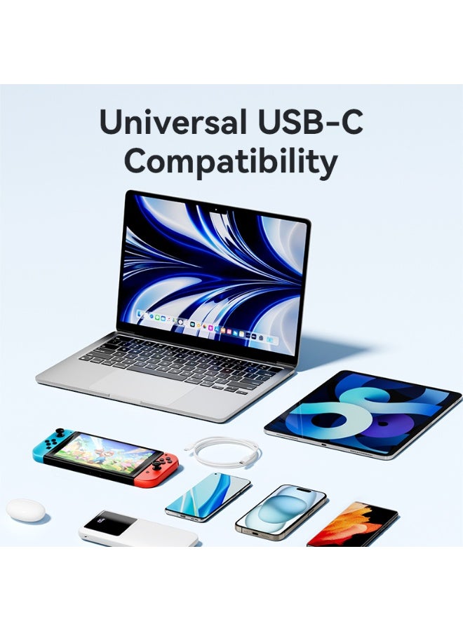 VENTION USB 2.0 Type-C Male to Type-C Male 3A Cable 2M white PVC Type Model# TRCSH - Image 5