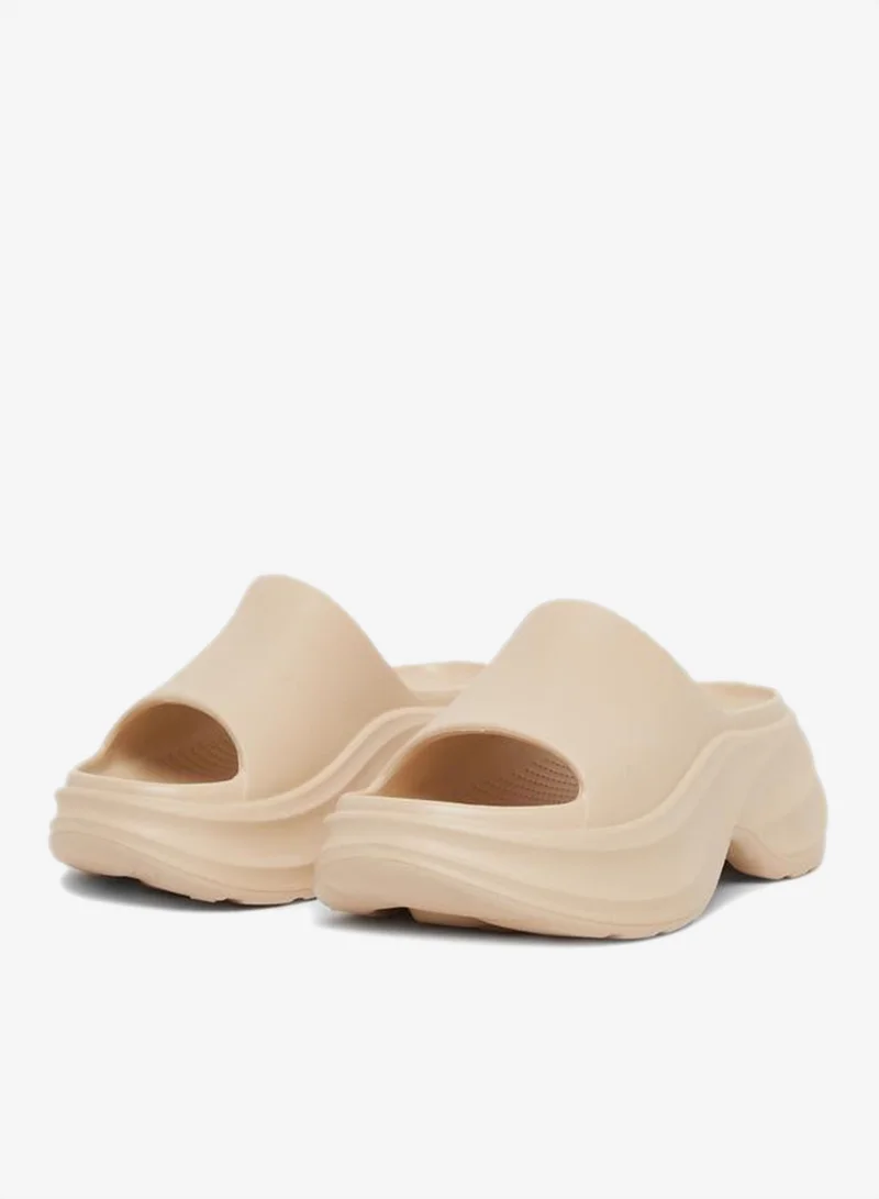 Styli Wedge Heeled Slip-on Flip Flop