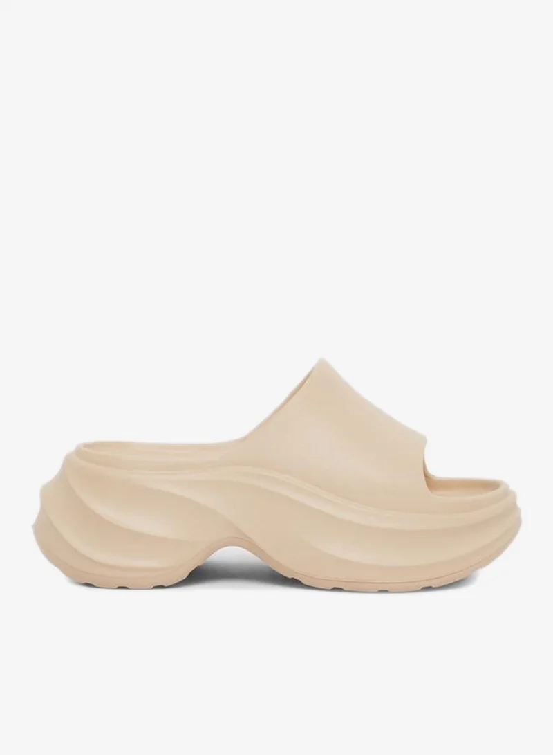 Styli Wedge Heeled Slip-on Flip Flop