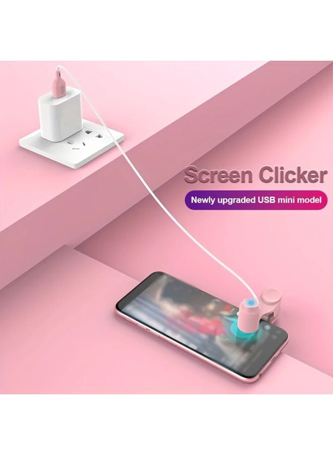 White 3 Speed Screen Clicker Capacitive Air Mapping Silent Touch Button Anti Slip - Image 5