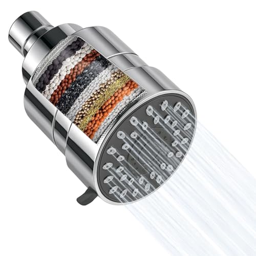 PJET Zerra Water Filter for Shower Head | 3-Modes for Hard Water | Chlorine Reduction & Limescale Removal | Shower Filter for Bathroom | Silver Finish | Fits All Showers - Image 1