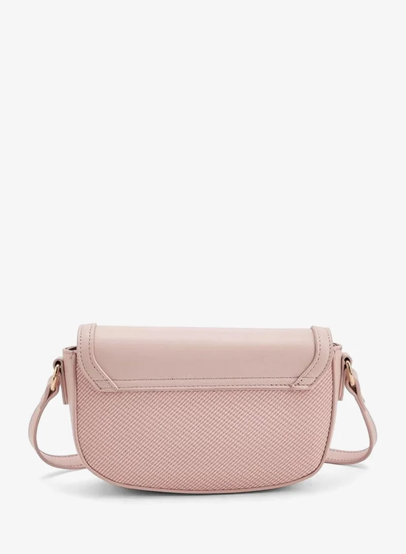 Flora Bella By Shoexpress PINK FLORA BELLA CROSSBODY BAG WITH ADJUSTABLE SHOULDER STRAP for Women | Best Price UAE