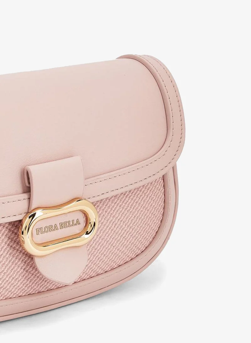 Flora Bella By Shoexpress PINK FLORA BELLA CROSSBODY BAG WITH ADJUSTABLE SHOULDER STRAP for Women | Best Price UAE