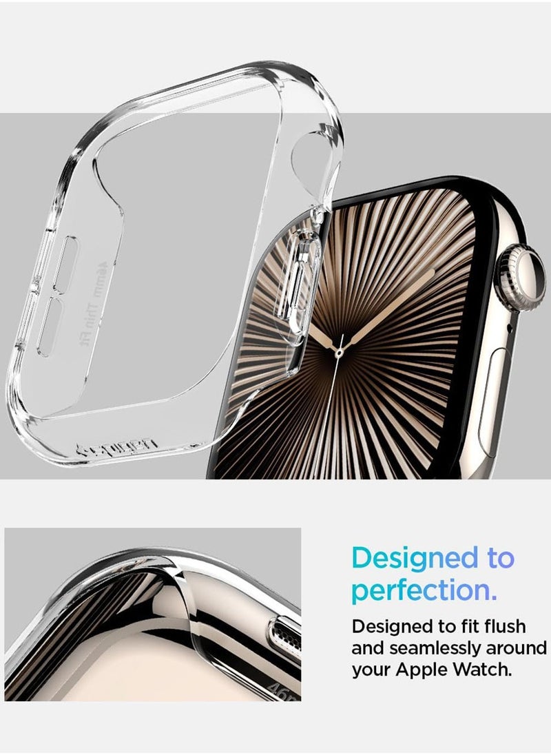 Spigen - غطاء ساعة أبل سيريس 10 (46 مم) رفيع (2024) - شفاف كريستالي - Image 1