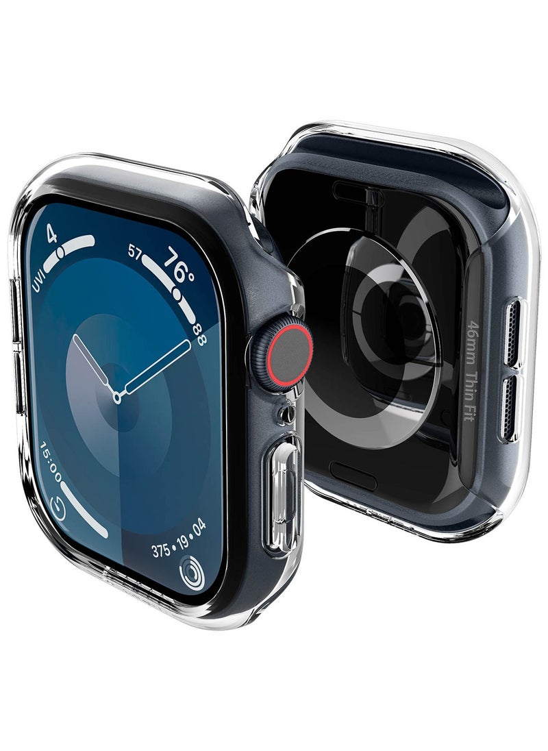 Spigen - غطاء ساعة أبل سيريس 10 (46 مم) رفيع (2024) - شفاف كريستالي - Image 1