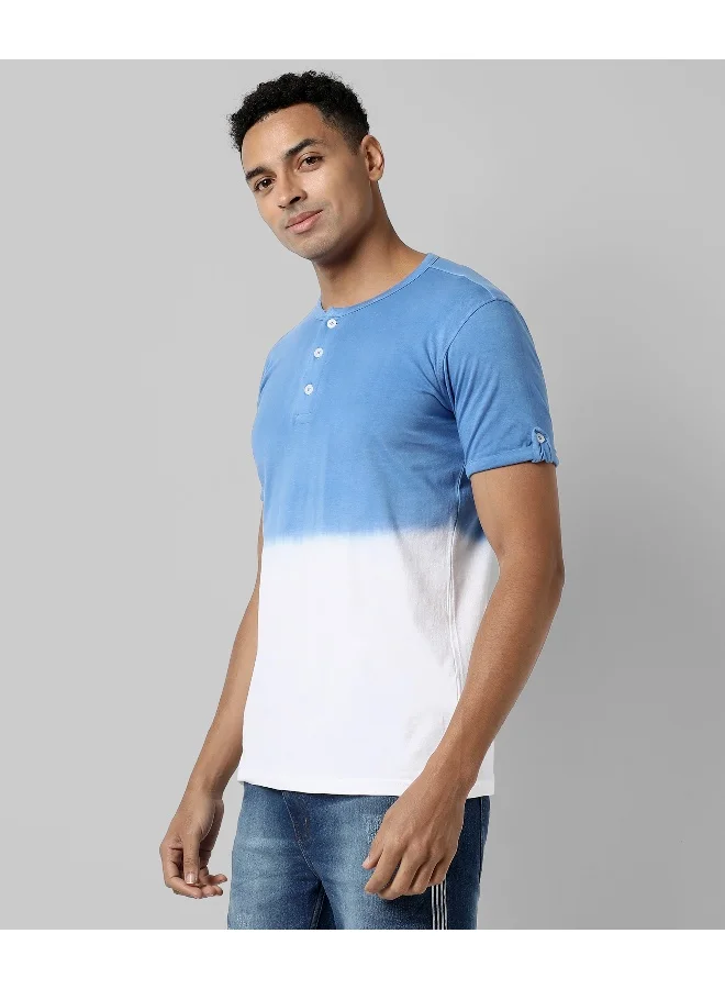 Campus Sutra Men's Multicolour Colourblocked Regular Fit Casual T-Shirt