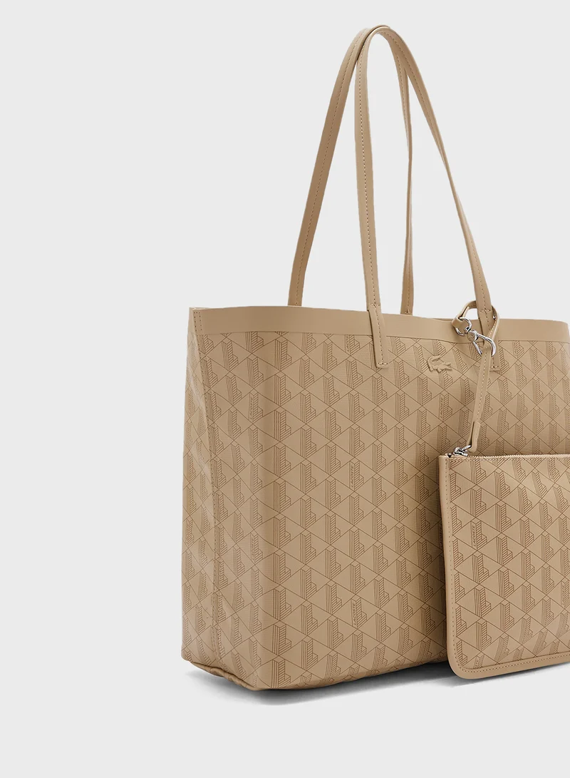 LACOSTE Essentials Top Handle Zip Over Tote