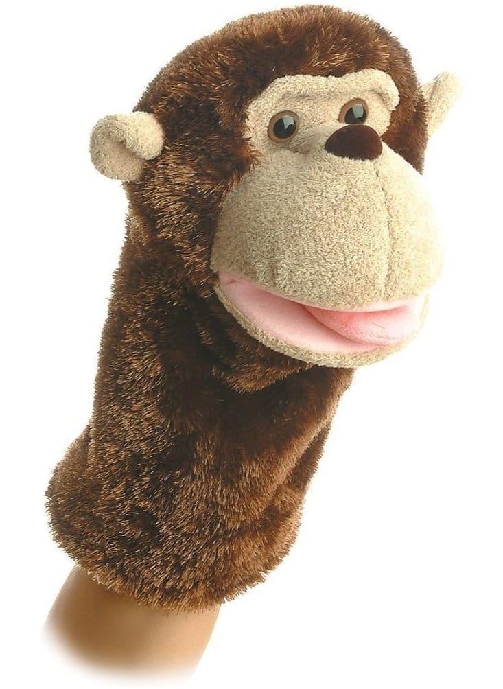 AURORA Aurora® Interactive Hand Puppet Montgomery™ Stuffed Animal - Storytelling Adventures - Playful Learning - Brown 10 Inches 