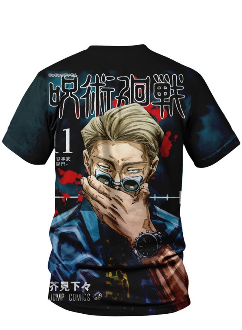 Anime cartoon Jujutsu Kaisen 3D digital printing personalized breathable T-shirt - Image 3