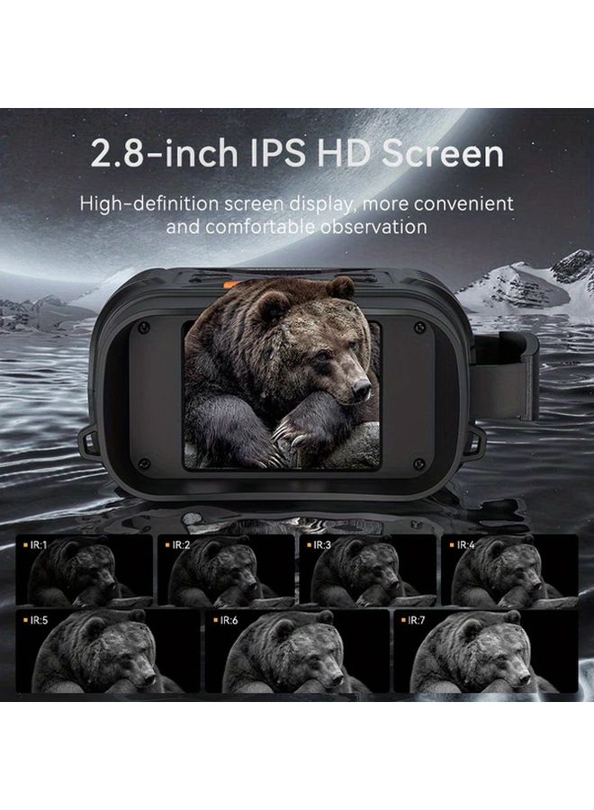 Black Digital Night Vision Binoculars Dual Tube 2 8 Inch Display USB Battery Powered - Image 5