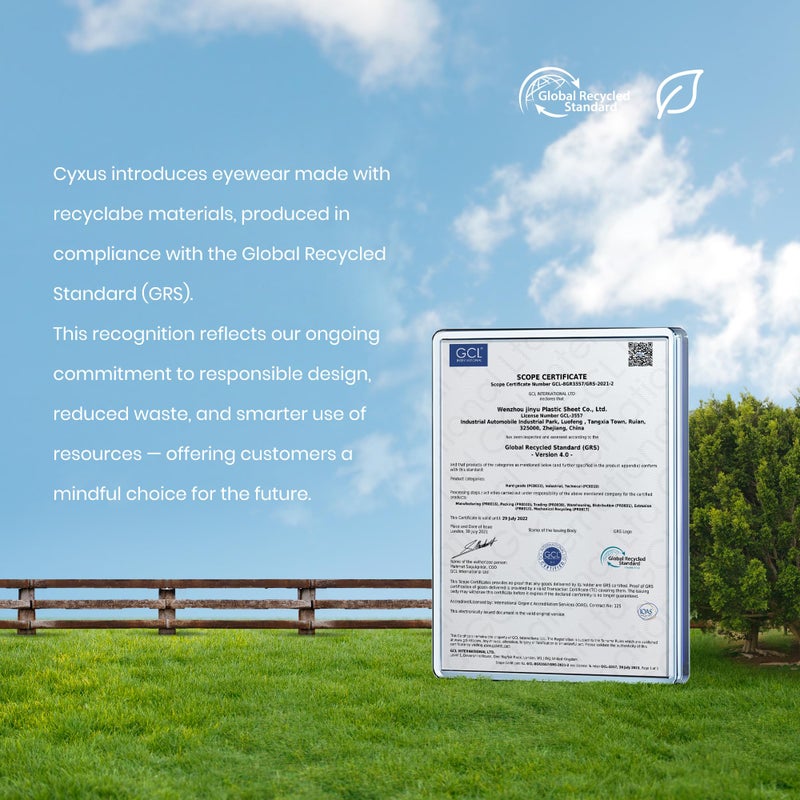 Cyxus Blue Light Blocking Glasses for Men Woman Semi Rim Computer Gaming Office Study Eyeglasses with UV Protection 8001 - Image 5