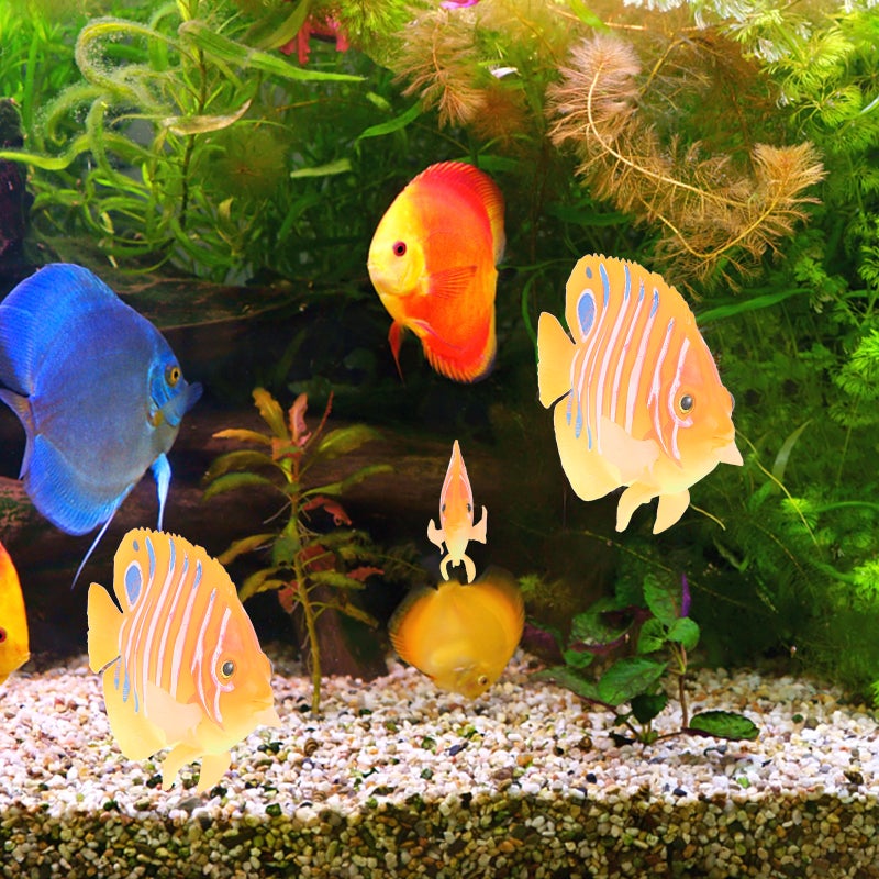 1pc Simulation Angelfish Aquarium Fish Landscaping Decor Ornament - Image 4