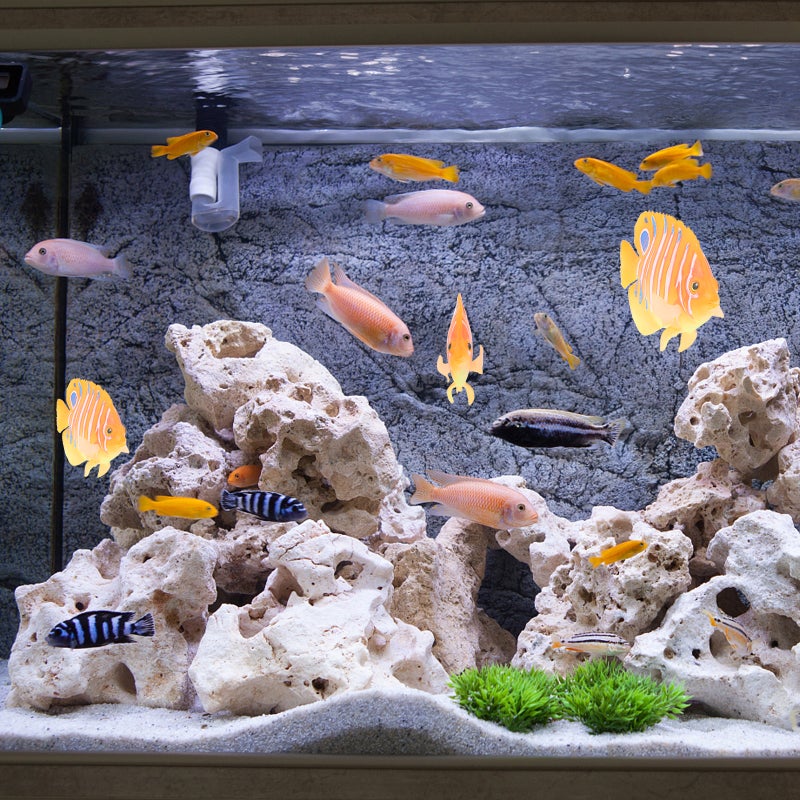 1pc Simulation Angelfish Aquarium Fish Landscaping Decor Ornament - Image 2