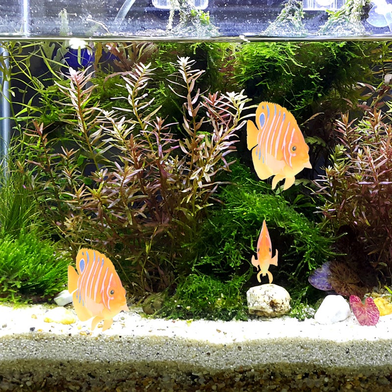 1pc Simulation Angelfish Aquarium Fish Landscaping Decor Ornament - Image 3