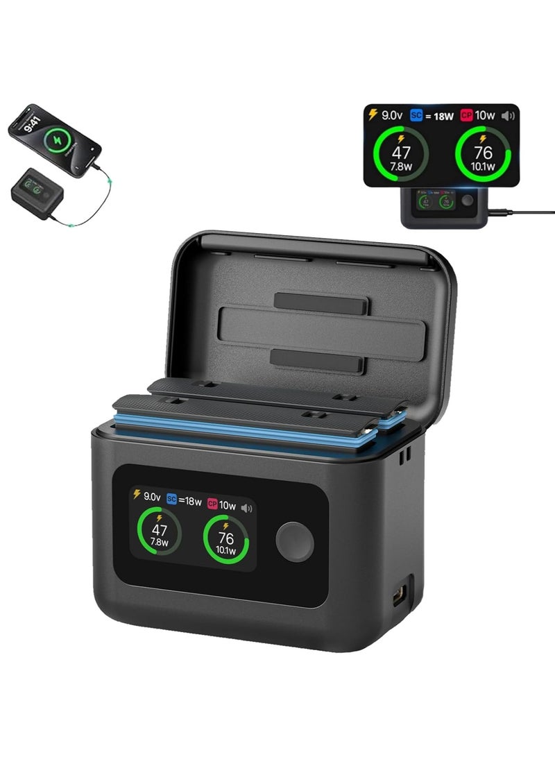 Battery Charger Set for Insta360 X5, Fast Battery Charger Hub for Insta360 X5, Simultaneous Charging of 2 Batteries, for Travel,Outdoor,Long-Distance Work  - Image 1