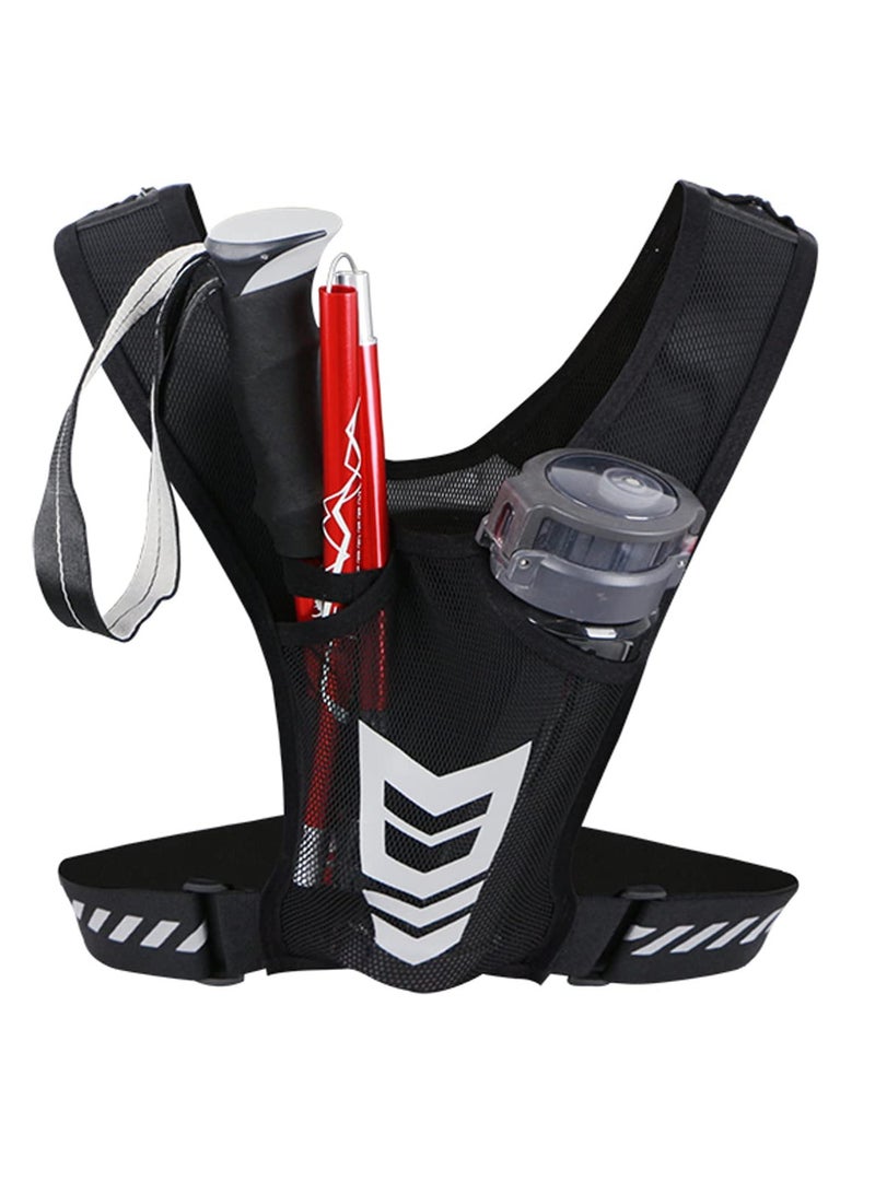 Luckam Running Phone Holder Vest Chest Phone Pouch Training Lightweight Waterproof Comfortable Breathable Mesh Pockets Men Women - Image 1
