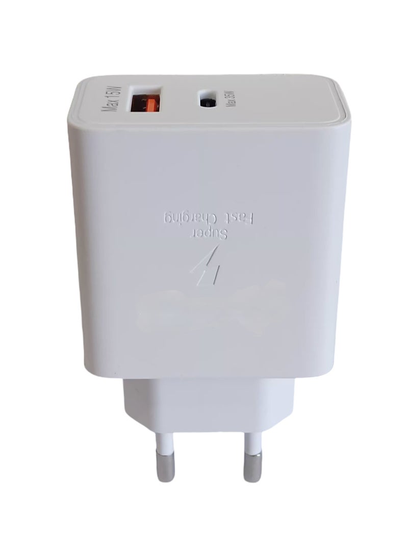 Fast Adapter 35W Dual USB-A/Type-C Compatible With Samsung Devices - Image 3