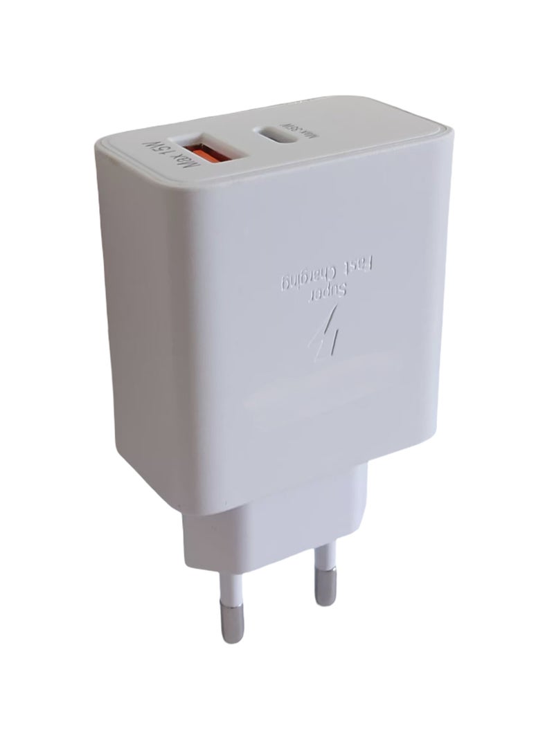 Fast Adapter 35W Dual USB-A/Type-C Compatible With Samsung Devices - Image 2