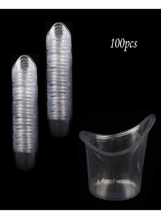 YouU 100 Pcs Non Sterile Disposable Plastic Eye Wash Cups Portable Disposable Measuring Cup 5ml Eye Flush Cleaning Cups Vials for Storage or First Aid Kit Use - Image 3